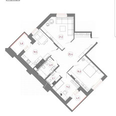 Квартира 111,7 м², 3-комнатная - изображение 1