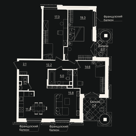 Квартира 109,9 м², 3-комнатная - изображение 1