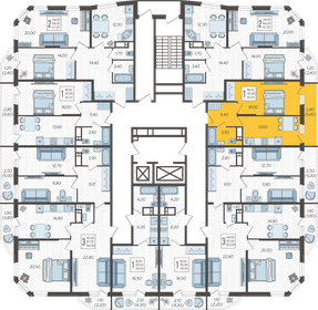 42,3 м², 1-комнатная квартира 6 216 831 ₽ - изображение 69