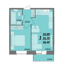 48 м², 1-комнатная квартира 4 148 000 ₽ - изображение 24