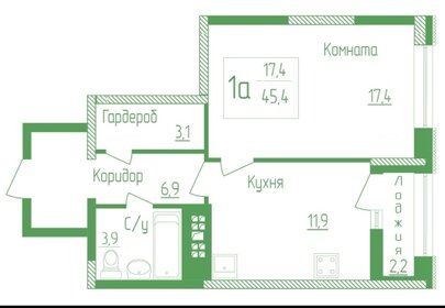 37 м², 1-комнатная квартира 3 680 000 ₽ - изображение 55