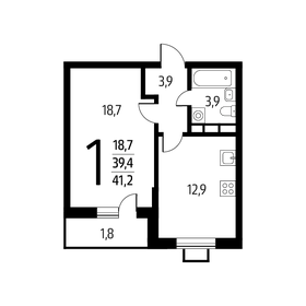 46 м², 1-комнатная квартира 9 600 000 ₽ - изображение 72