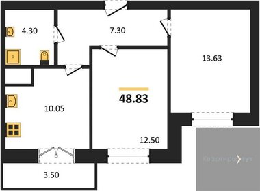 55 м², 3-комнатная квартира 3 900 000 ₽ - изображение 61
