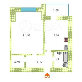 Квартира 41 м², 1-комнатная - изображение 5