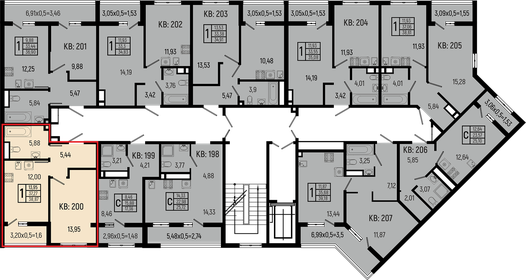 50,5 м², 2-комнатная квартира 10 350 000 ₽ - изображение 76