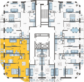 110,9 м², 3-комнатная квартира 12 199 000 ₽ - изображение 12