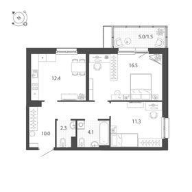 72,1 м², 4-комнатная квартира 8 600 000 ₽ - изображение 105