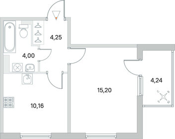 37,8 м², 1-комнатная квартира 6 473 223 ₽ - изображение 31
