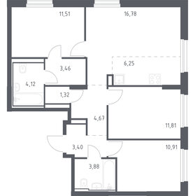 102,6 м², 3-комнатная квартира 21 990 000 ₽ - изображение 70