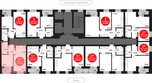 Квартира 35 м², 1-комнатная - изображение 2