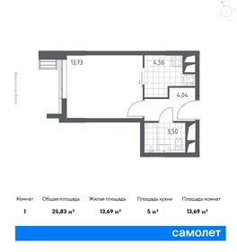 25,8 м², апартаменты-студия 6 990 000 ₽ - изображение 1