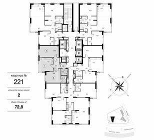 Квартира 72 м², 2-комнатная - изображение 2