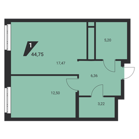 42,6 м², 1-комнатная квартира 5 500 000 ₽ - изображение 57