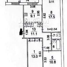 Квартира 69,5 м², 3-комнатная - изображение 1