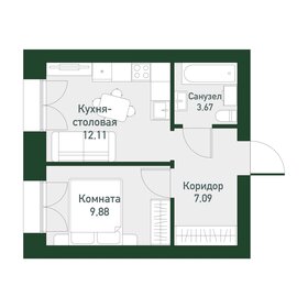 Квартира 31,7 м², 1-комнатная - изображение 1
