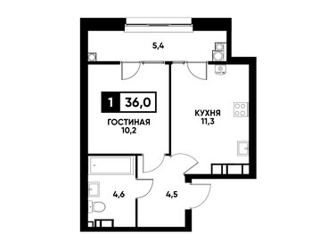 35 м², 1-комнатная квартира 3 600 000 ₽ - изображение 54