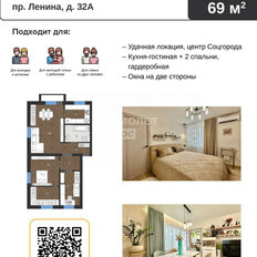Квартира 68,7 м², 3-комнатная - изображение 3