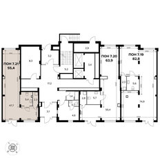 55,3 м², офис - изображение 1