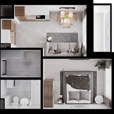 Квартира 35,3 м², 1-комнатная - изображение 2