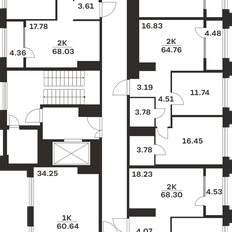 Квартира 64,8 м², 2-комнатная - изображение 3