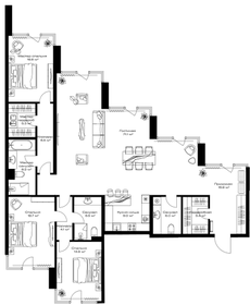 Квартира 188,2 м², 3-комнатная - изображение 2