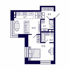 Квартира 47,6 м², 2-комнатная - изображение 2