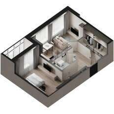Квартира 49,4 м², 1-комнатная - изображение 2