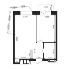 Квартира 38,4 м², 1-комнатная - изображение 2