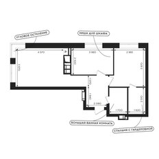 Квартира 55,8 м², 2-комнатная - изображение 2
