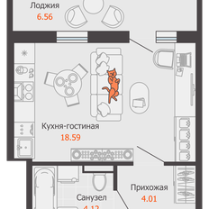 Квартира 30 м², студия - изображение 2