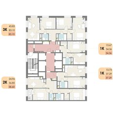 Квартира 83,1 м², 3-комнатная - изображение 4