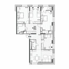 Квартира 133,9 м², 4-комнатная - изображение 2