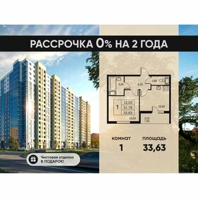 Квартира 33,6 м², 1-комнатная - изображение 1