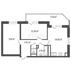 Квартира 54 м², 2-комнатная - изображение 1