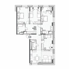 Квартира 133,9 м², 4-комнатная - изображение 2