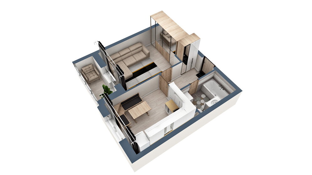 39,3 м², 1-комнатная квартира 4 424 197 ₽ - изображение 60