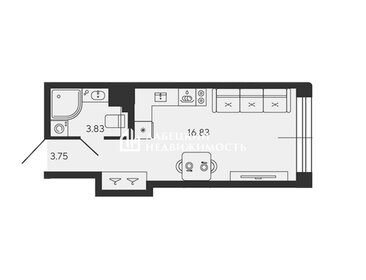 Квартира 24,4 м², студия - изображение 1