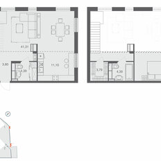 Квартира 85,3 м², 1-комнатная - изображение 2