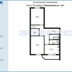 Квартира 75,3 м², 2-комнатная - изображение 2