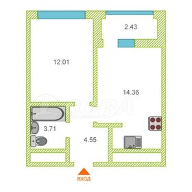 Квартира 35 м², 1-комнатная - изображение 1