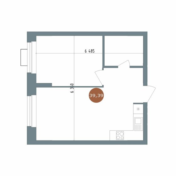 44,7 м², 2-комнатная квартира 4 500 000 ₽ - изображение 91