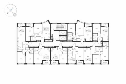 Квартира 34,2 м², 1-комнатная - изображение 2