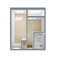 Квартира 34,7 м², 1-комнатная - изображение 2