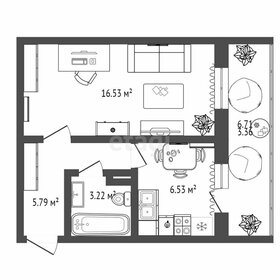 Квартира 38,8 м², 1-комнатная - изображение 1
