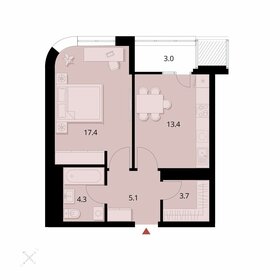 Квартира 46,9 м², 1-комнатная - изображение 1