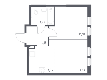 Квартира 37,8 м², 1-комнатная - изображение 1