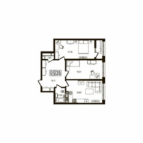 Квартира 76,3 м², 2-комнатная - изображение 1