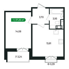 Квартира 34,9 м², 1-комнатная - изображение 2