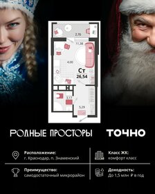 Квартира 26,5 м², студия - изображение 1