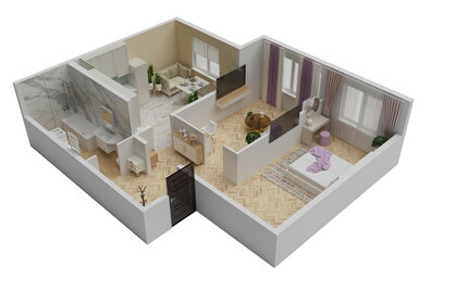 Квартира 64,9 м², 2-комнатная - изображение 3